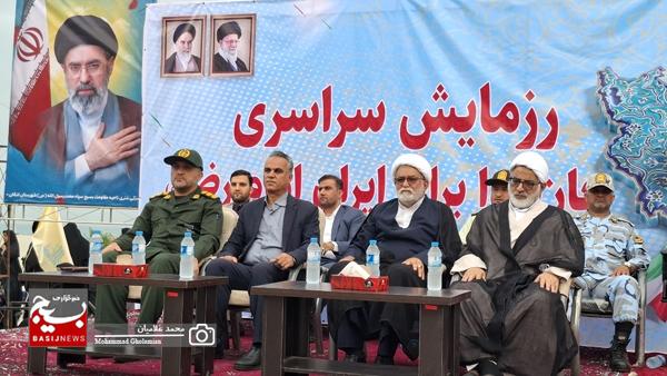 رزمایش جان فدا برای ایران امام رضا در کنگان/ جان فدائیان ایران اسلامی آماده نبرد با دشمنان هستند