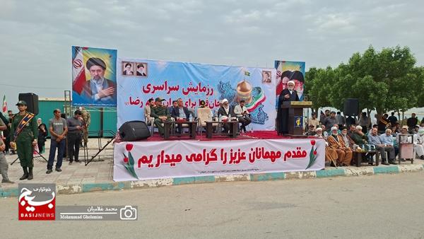 رزمایش جان فدا برای ایران امام رضا در کنگان/ جان فدائیان ایران اسلامی آماده نبرد با دشمنان هستند