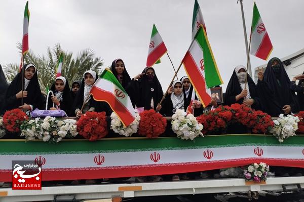 رزمایش جان فدا برای ایران امام رضا در کنگان/ جان فدائیان ایران اسلامی آماده نبرد با دشمنان هستند