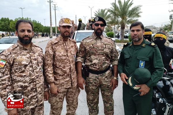رزمایش جان فدا برای ایران امام رضا در کنگان/ جان فدائیان ایران اسلامی آماده نبرد با دشمنان هستند