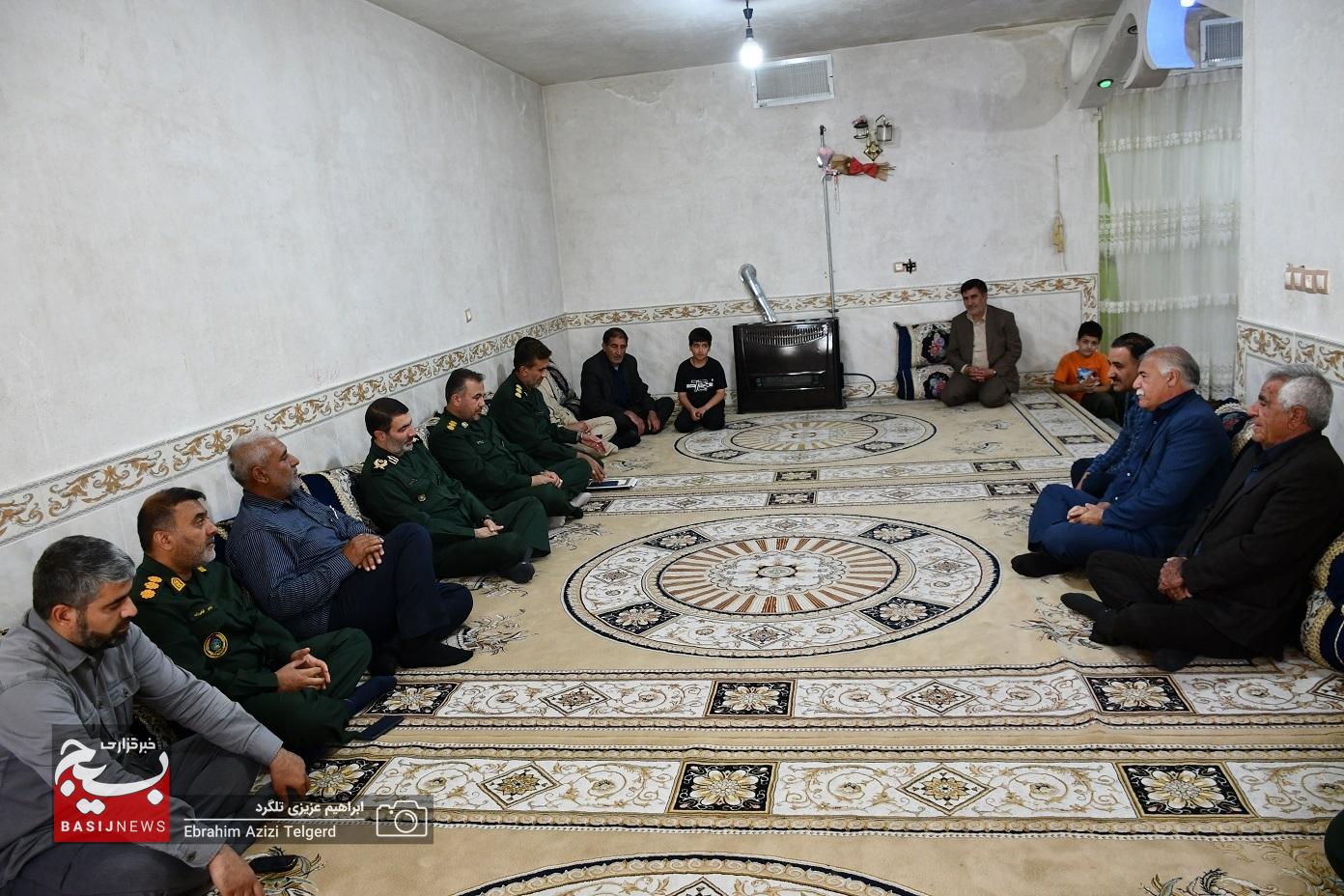دیدار فرمانده سپاه فتح با خانواده شهدای جنگ رمضان در یاسوج