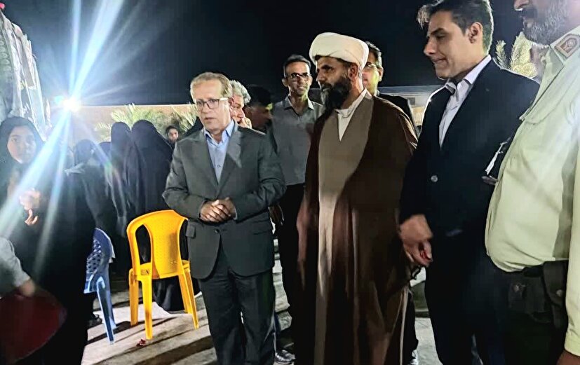 بازدید فرماندار دیّر از موکب ستاد پشتیبانی جنگ در آبدان