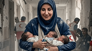 آغوش گرمی که زیر بمباران، جان‌پناه سه نوزاد شد