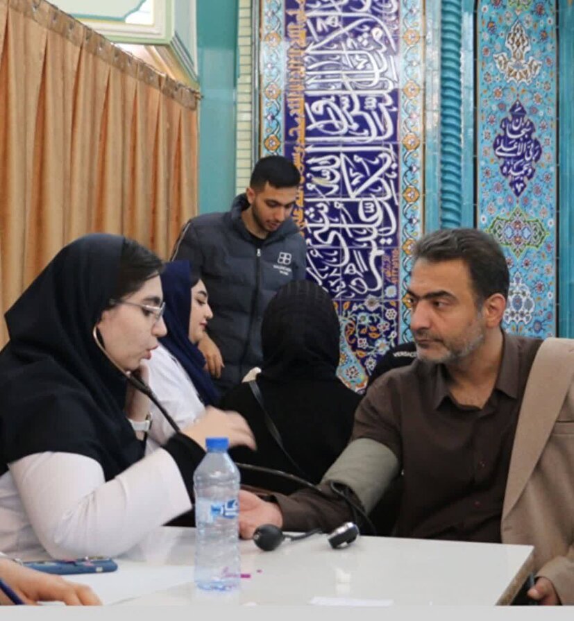 برگزاری اردوی جهادی درمانی یک روزه بسیج جامعه پزشکی در محله عباسی تبریز