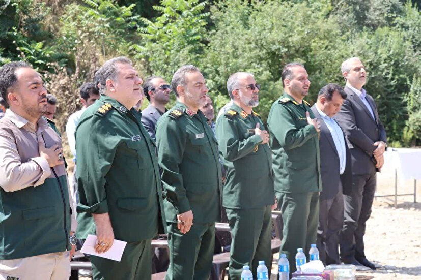 آیین افتتاحیه پروژه های آبخیز تا جالیز رودخانه انجیرآب شهرستان گرگان