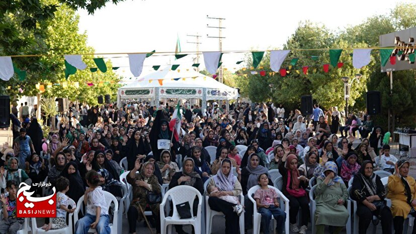 بیدستان غرق در نور ولایت؛ غدیر با شکوه مواکب مردمی و عطر پرچم حرم حسینی برگزار شد