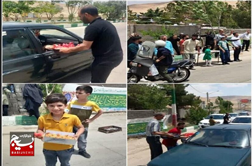 ایستگاه صلواتی «ریحانه‌الحسین(ع)» در روستای افتر برپا شد