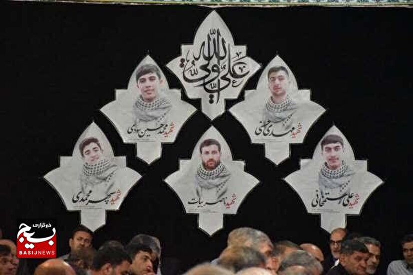 مراسم اربعین شهدای تخریب زنجان برگزار شد