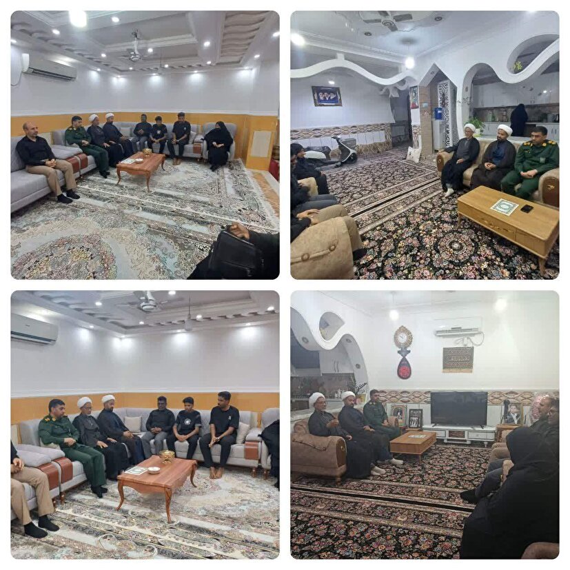 دیدار مسئولان سپاه ناحیه رودان با خانواده شهدای جنگ رمضان در بخش بیکاه