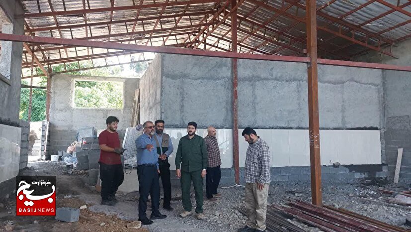 بازدید مسئول بسیج سازندگی سپاه کربلا از فعالیت‌های جهادی و عمرانی در غرب مازندران