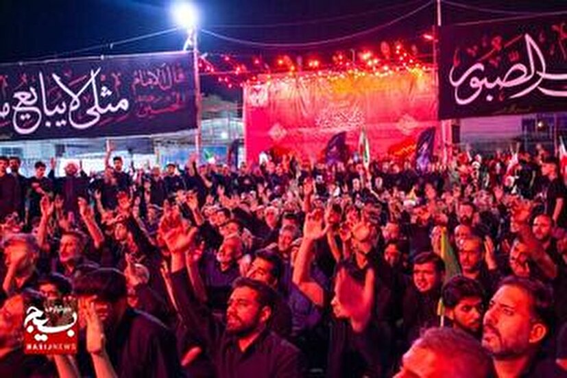 عزاداری مردم کرمان در پنجمین شب از ماه محرم