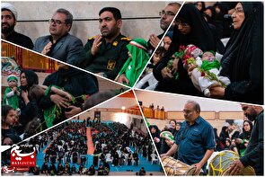 مادران حسینی در سوگ علی‌اصغر (ع) و یاد کودکان شهید رمضان