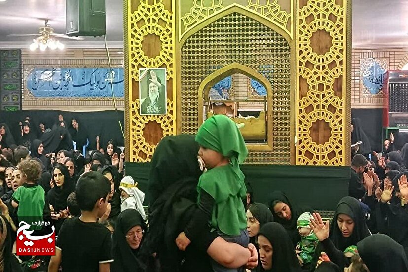 برپایی مراسم شیرخوارگان حسینی در شهرستان سرخه