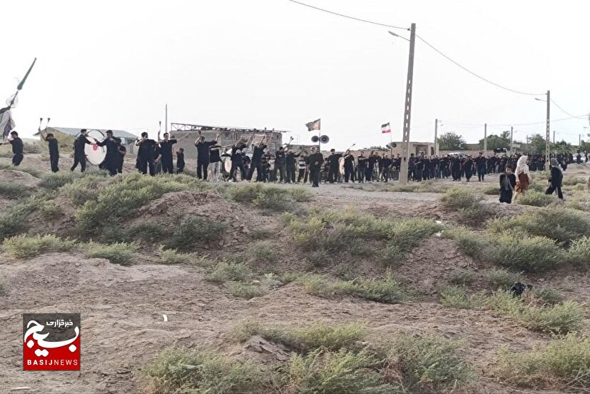 برپایی مراسم عزای حسینی در روستای صوفی‌آباد