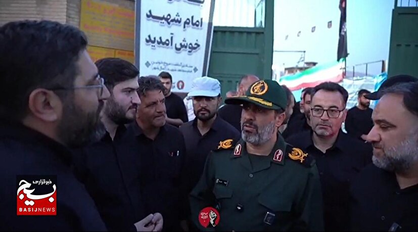 بازدید سرزده فرمانده سپاه استان البرز از روند خدمت‌رسانی به زائران در کمالشهر