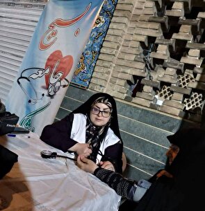 خدمت‌رسانی ۴۳ تیم جهادی بسیج جامعه پزشکی قزوین به زائران مراسم رهبر شهید