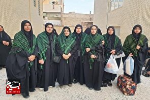 حرکت کاروان بسیجیان زاهدانی به مشهدالرضا (ع) برای تجدید میثاق و آخرین وداع با رهبر شهید انقلاب