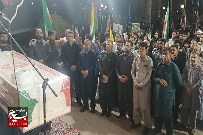 گرامیداشت شهید والامقام خالد قادری در شهرستان ایرانشهر