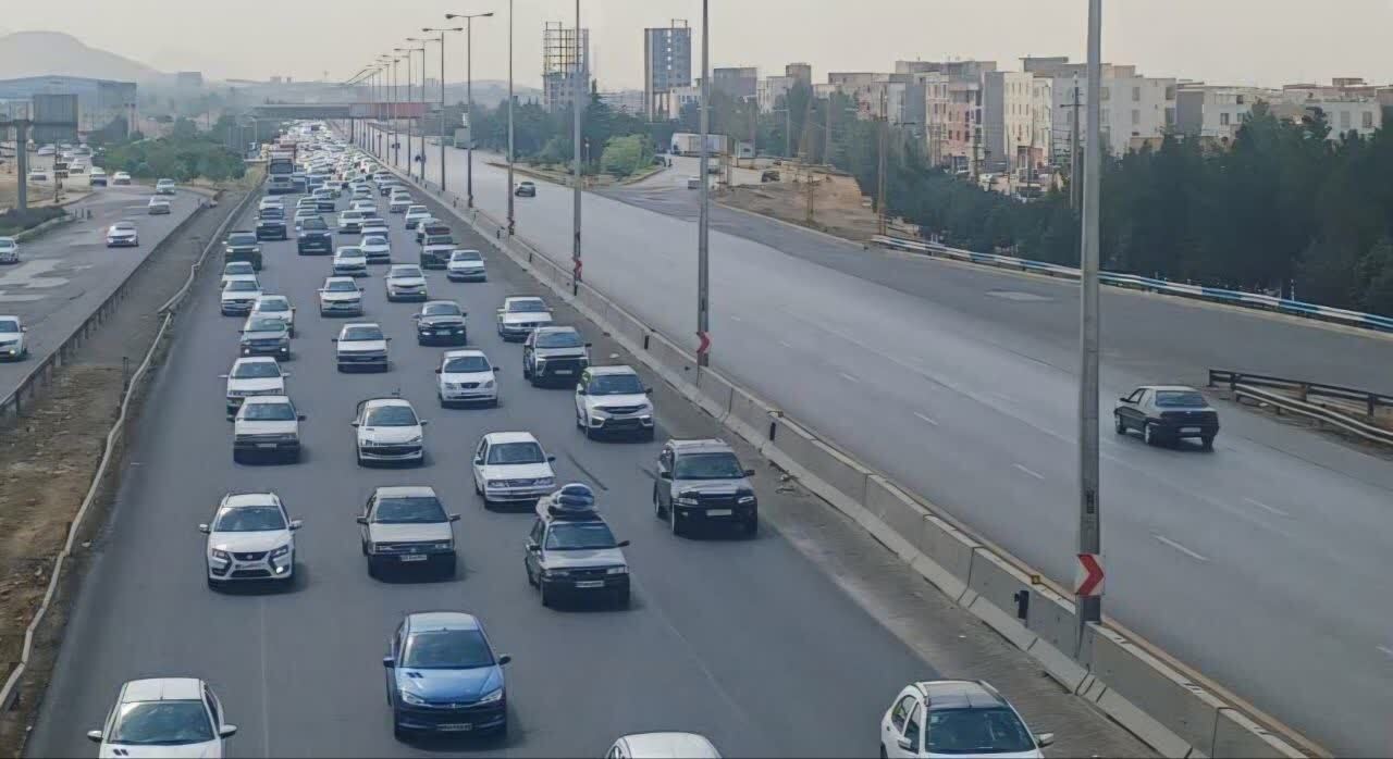 ترافیک سنگین در محورهای مواصلاتی قزوین/ اوج سفرهای تاسوعا به سمت شمال کشور