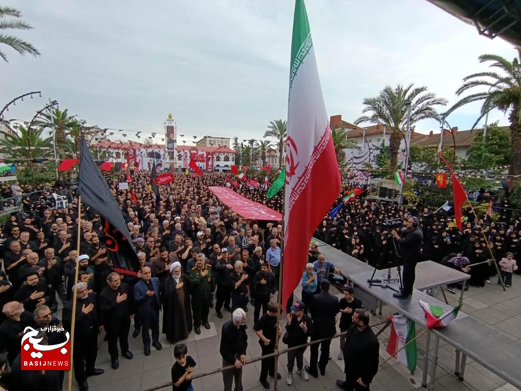 مراسم اقامه عزای سیدالشهدای کربلا در نقاط مختلف استان گیلان برگزارشد