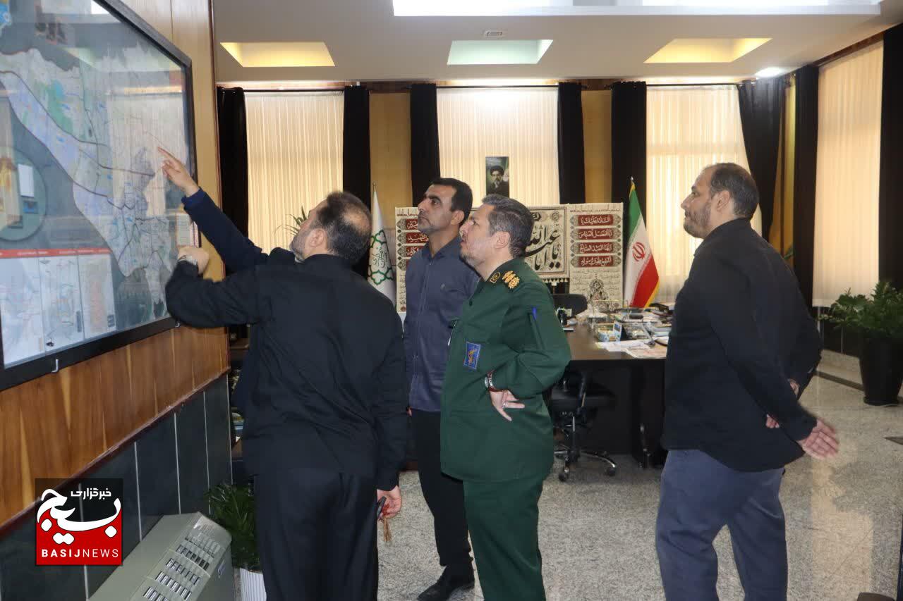 دیدار معاون هماهنگ کننده سپاه فتح با شهردار منطقه 14 تهران/ امکانات لازم برای اسکان و پذیرایی زائران کهگیلویه و بویراحمد مهیاست