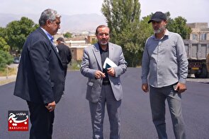 پل روگذر راه‌آهن هشتگرد شهرستان ساوجبلاغ، در آستانه بهره‌برداری