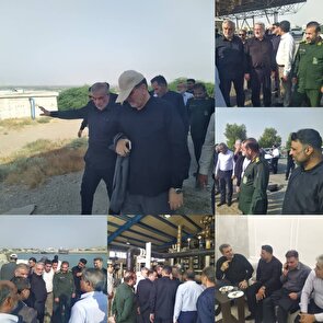 بازدید جمعی از نمایندگان مجلس شورای اسلامی و رئیس سازمان مدیریت بحران کشور از شهرستان سیریک