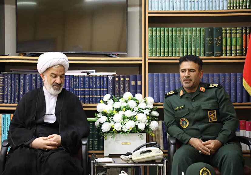 دیدار فرمانده سپاه حضرت جوادالائمه (ع) خراسان شمالی به مناسبت هفته قوه قضائیه...