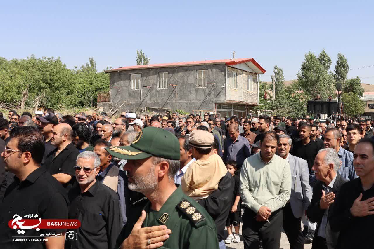 شهادت در مسیر تأمین امنیت زائران اربعین؛ پیکر شهید «مرتضی اکبری» در خمین تشییع شد