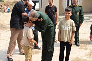 دیدار صمیمی سردار حسینی با خانواده‌ شهید اهل سنت کمال عطازاده از شهدای جنگ رمضان