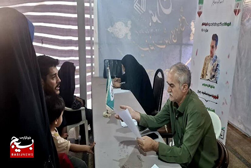 برپایی میز خدمت حقوقی بسیج حقوقدانان همدان