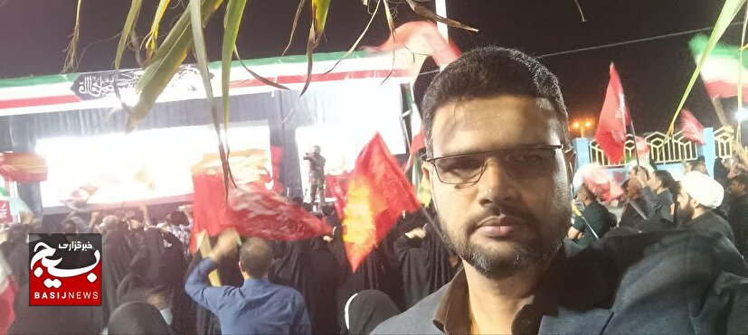 حضور میدانی و نظارت مستمر فرمانده حوزه مقاومت بسیج ادارات کل سیستان و بلوچستان در تجمعات شبانه