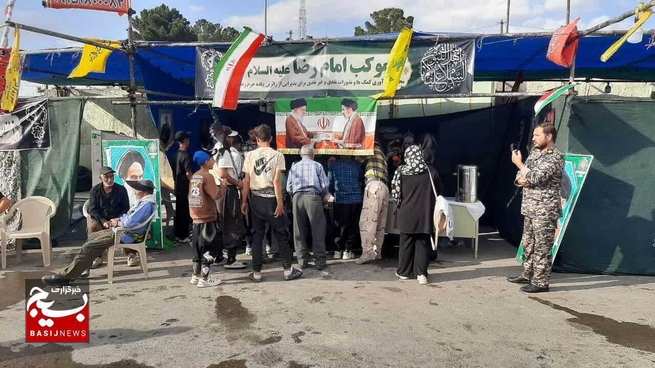 ۳۹ موکب در مسیر قوچان ـ مشهد به زائران امام رضا(ع) خدمت‌رسانی می‌کنند