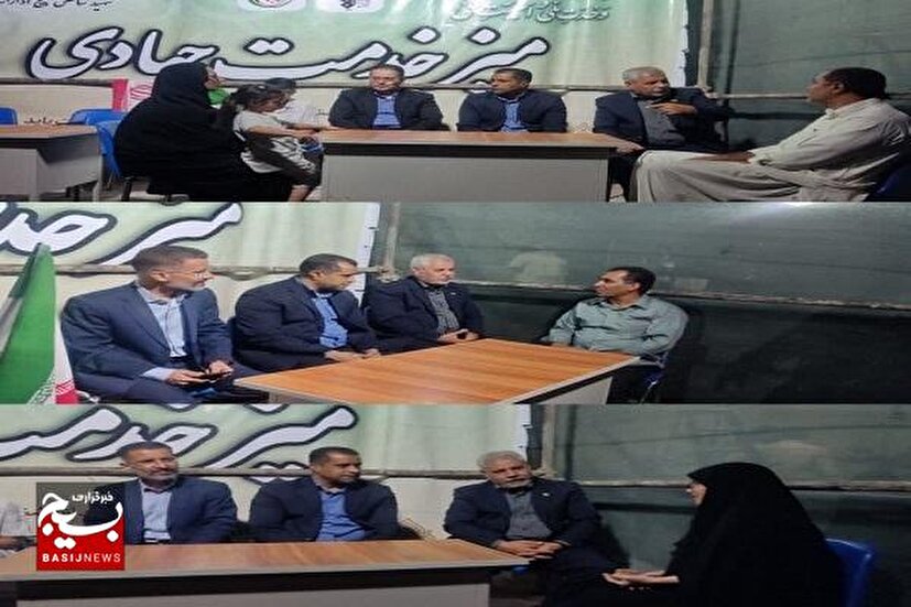 برپایی میز خدمت جهادی مدیریت شعب بانک تجارت استان سیستان و بلوچستان در اجتماع مردمی خیابان دانشگاه زاهدان