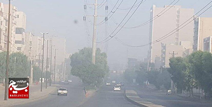 وضعیت ناسالم تنفسی در ۱۳ شهر استان خوزستان، امروز ۲۰ مرداد
