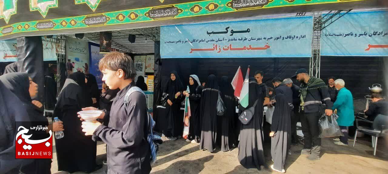 میزبانی ۴ موکب اوقاف طرقبه‌شاندیز از زائران پیاده امام رضا