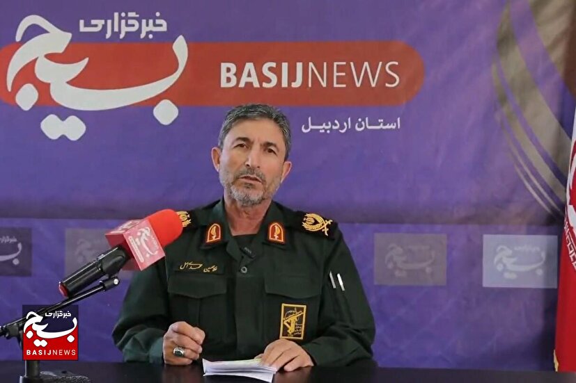 فیلم| حضور سردار محمدی اصل فرمانده سپاه حضرت عباس علیه‌السلام استان اردبیل در خبرگزاری بسیج