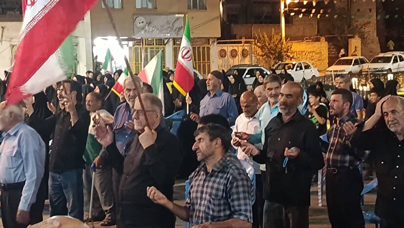 اجتماع عزاداران رضوی در میدان تجمعات شهر چمگردان