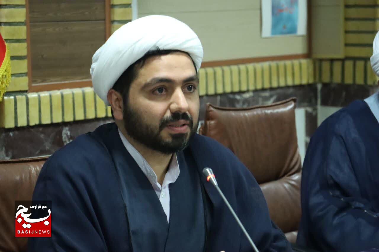 آئین تکریم و معارفه مسئول دفتر امور روحانیون سپاه قدس گیلان