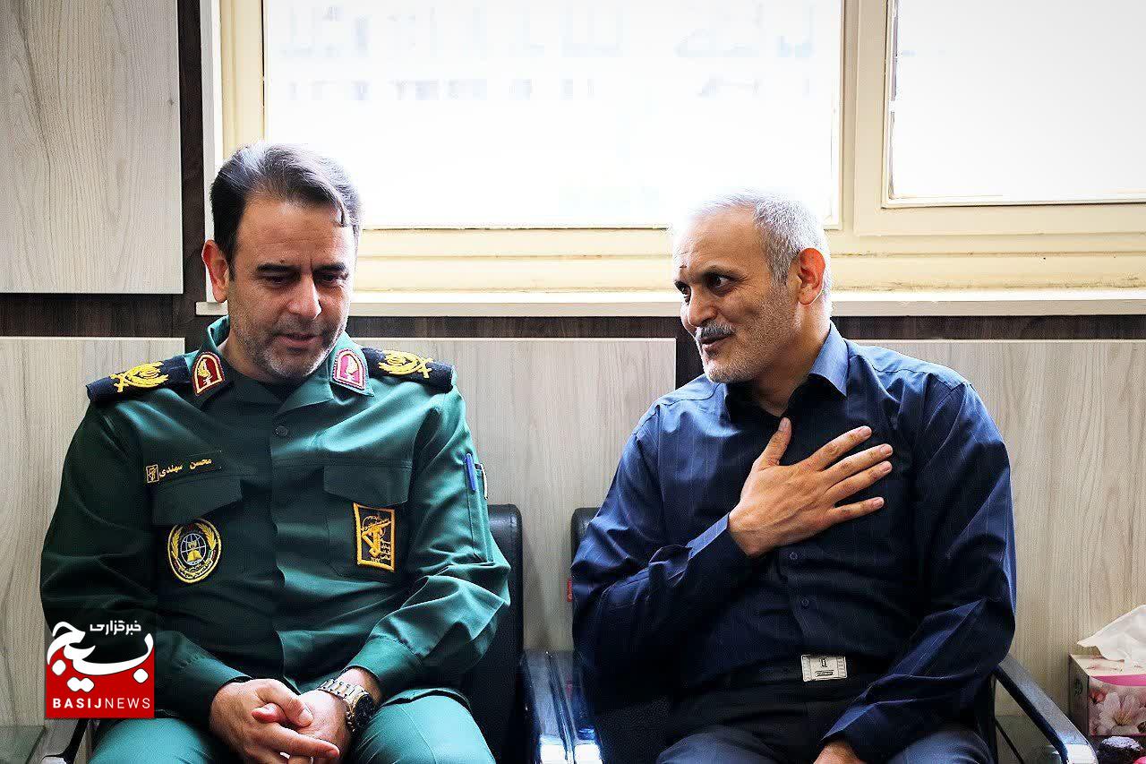 دیدار سردار سهندی فرمانده سپاه انصارالمهدی (عج) استان با رئیس دانشگاه علوم پزشکی زنجان 