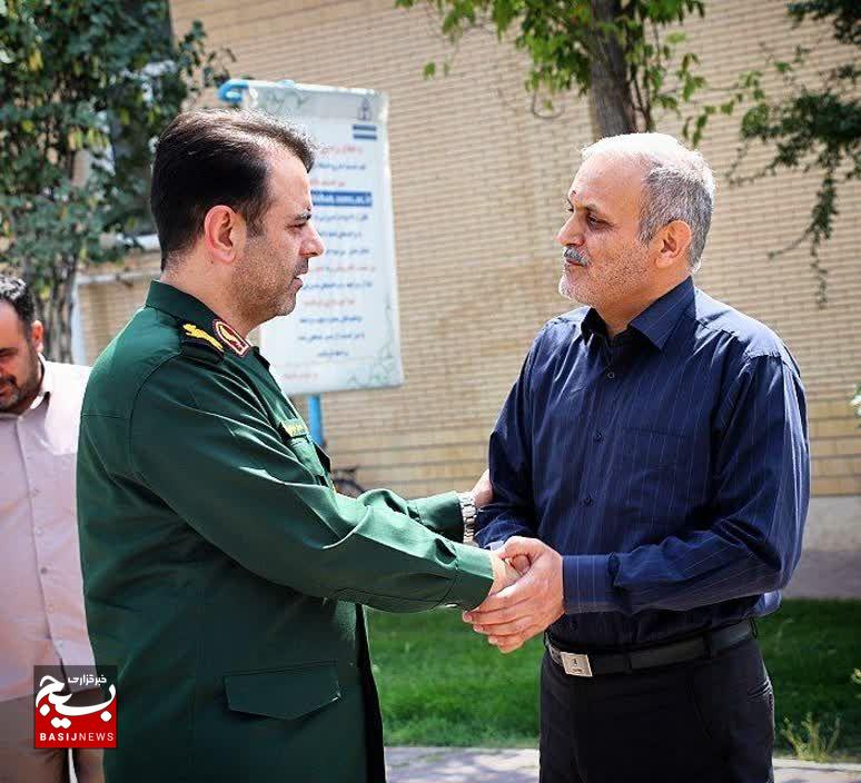 دیدار سردار سهندی فرمانده سپاه انصارالمهدی (عج) استان با رئیس دانشگاه علوم پزشکی زنجان 