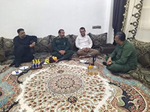 دیدار معاون هماهنگ کننده سپاه امام سجاد(ع) با مصدوم حملات رژیم تروریستی آمریکا در سیریک