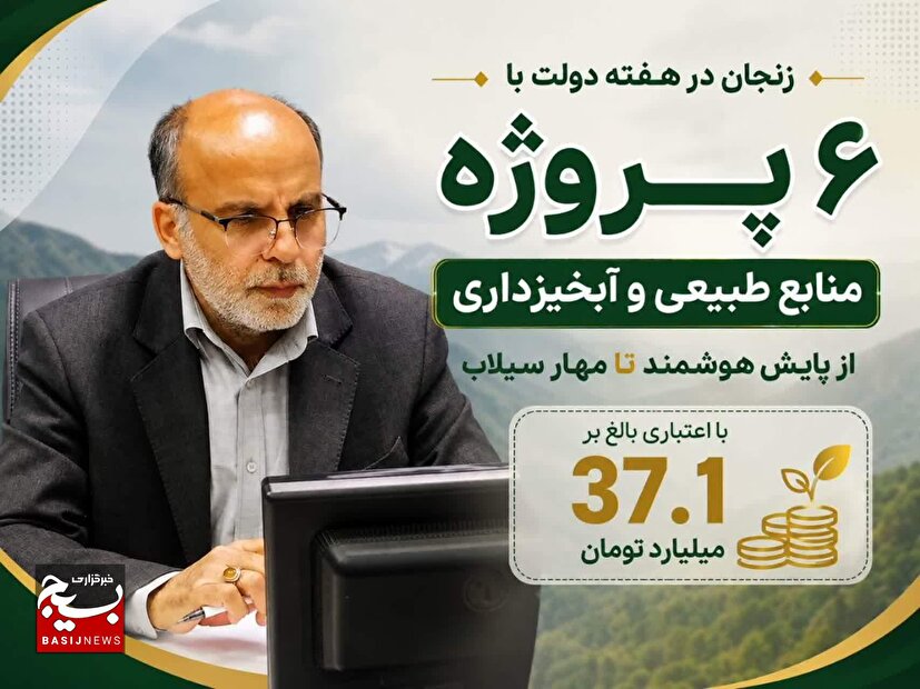 افتتاح ۶ پروژه منابع طبیعی و آبخیزداری؛ از پایش هوشمند تا مهار سیلاب