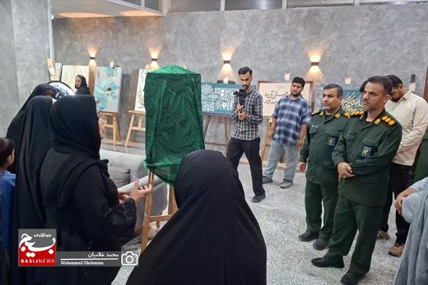 دومین نمایشگاه هنری «کاناوا» در کنگان گشایش یافت / حمایت از بانوان کارآفرین در سایه هنر