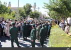 پیکر مطهر شهید گمنام دوران دفاع مقدس از مقابل مصلای امام خمینی(ره) تشییع و در پادگان امام خمینی(ره) تیپ 44 قمربنی هاشم علیه السلام خاکسپاری شد.