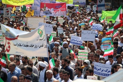 راهپیمایی روز قدس مرکز استان گلستان-تیرماه 95