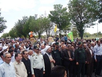 حماسه آفرینی مردم بروجن در روز جهانی قدس