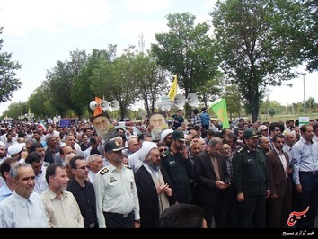 حماسه آفرینی مردم بروجن در روز جهانی قدس