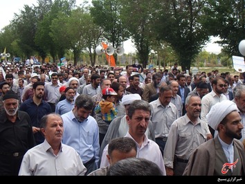 حماسه آفرینی مردم بروجن در روز جهانی قدس