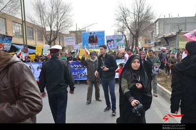 حضور خبرنگاران و تصویر برداران در راهپیمایی 22 بهمن